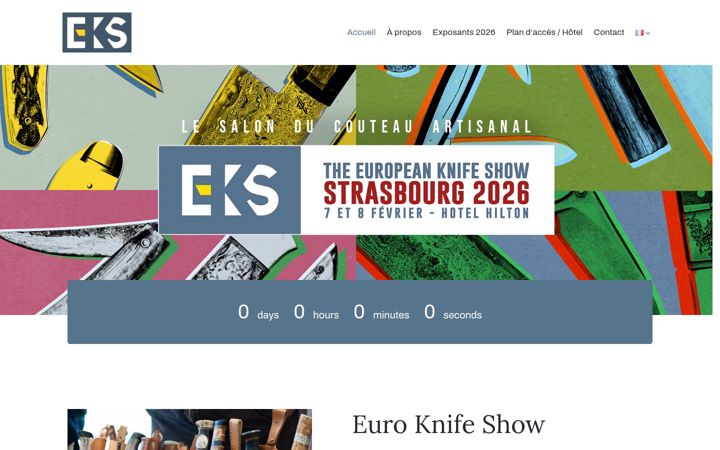 Screenshot of euroknifeshow.com