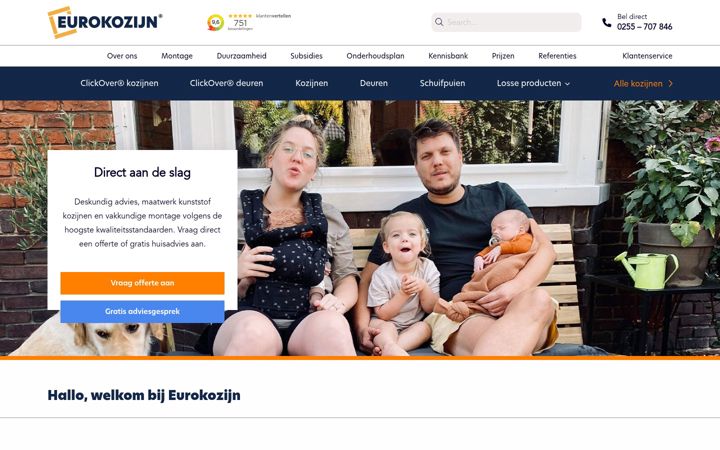 Screenshot von eurokozijn.nl