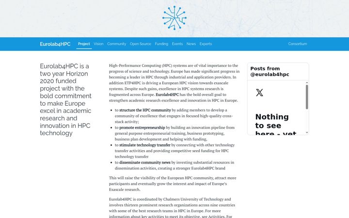 Screenshot ta' eurolab4hpc.ugent.be