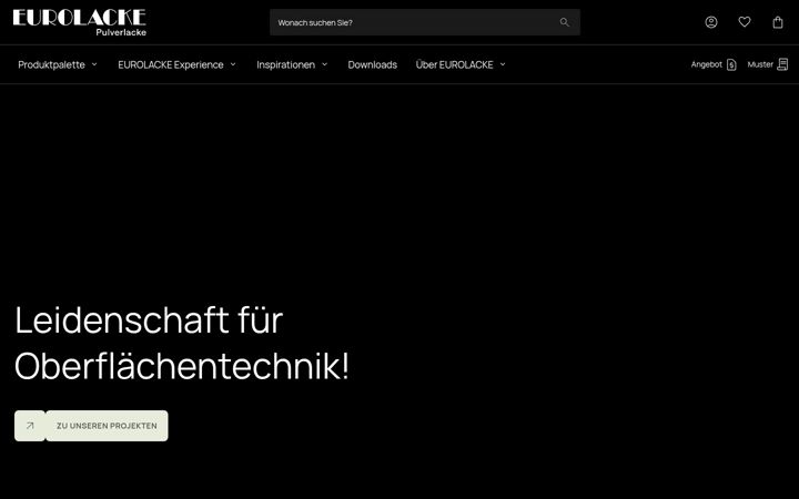 Screenshot of eurolacke.de