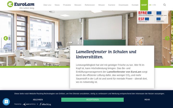 Screenshot of eurolam.de
