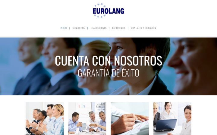 Screenshot of eurolangcongresos.com