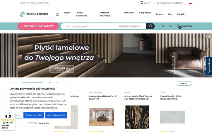 Screenshot von eurolazienki.pl