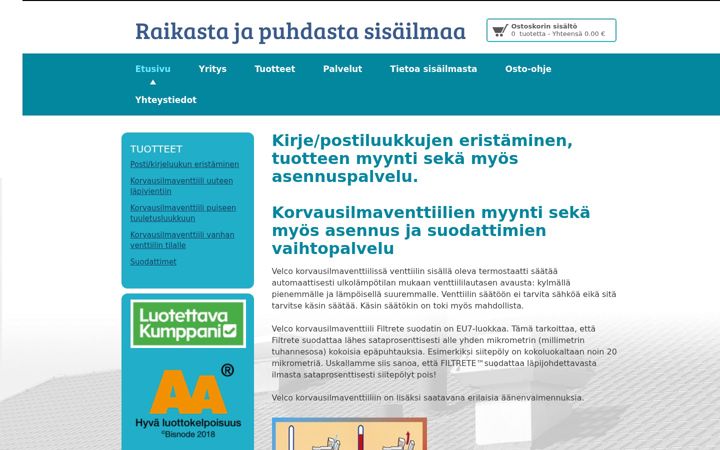 Екранна снимка на eurolevel.fi