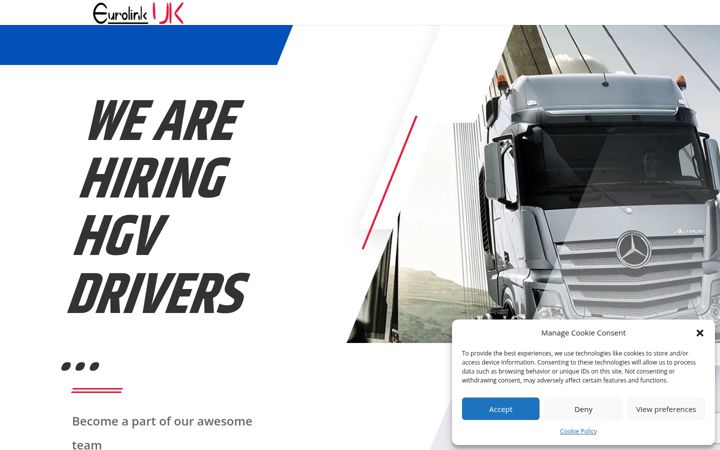 Screenshot of eurolinkuk.com