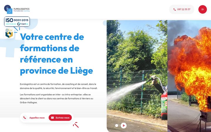 Screenshot ta' eurologistics.be