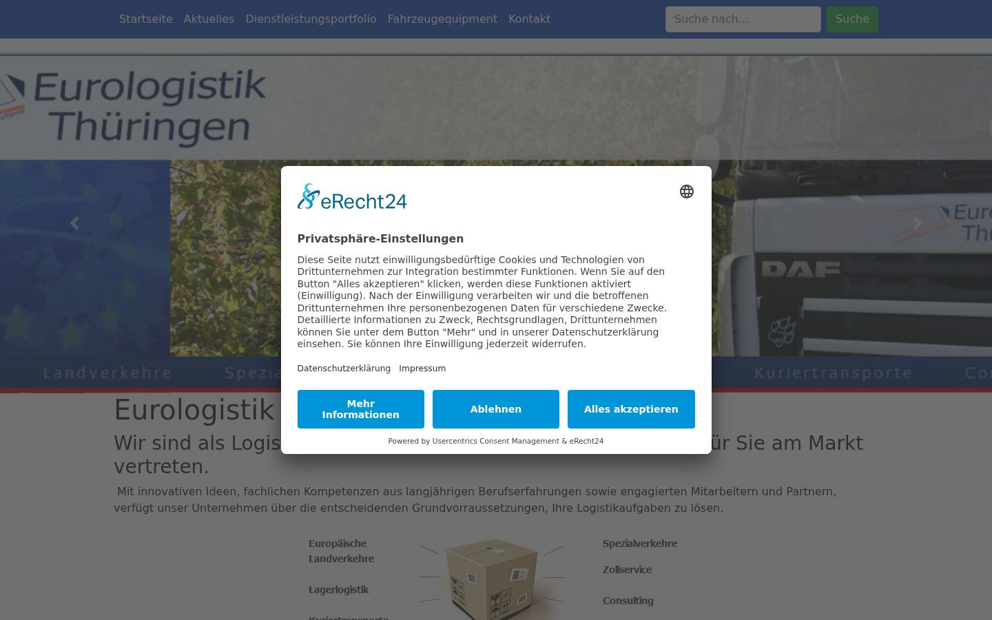 Zrzut ekranu banera zgody wyświetlanego przed jakąkolwiek interakcją