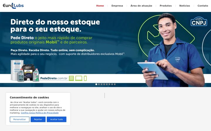 Screenshot van eurolubs.com.br