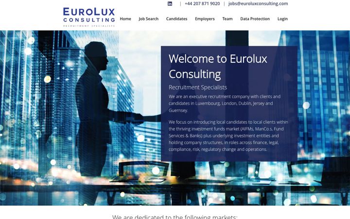 Screenshot of euroluxconsulting.com