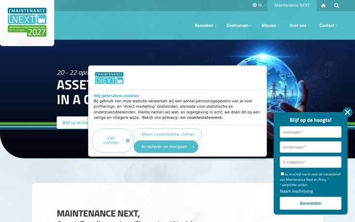 Screenshot stránky euromaintenance.nl