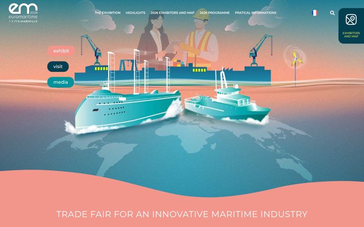 Screenshot of euromaritime.fr