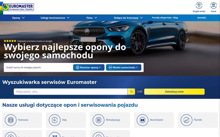 Screenshot von euromaster.pl