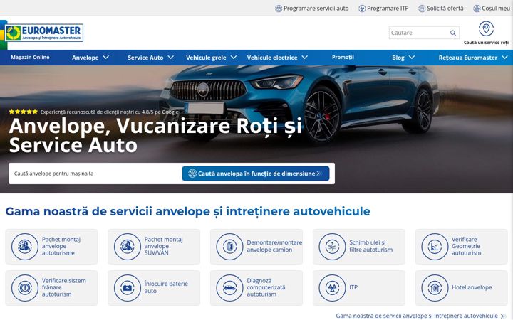 Screenshot ta' euromaster.ro
