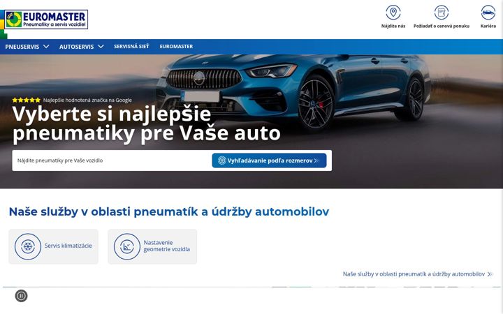 Screenshot von euromaster.sk