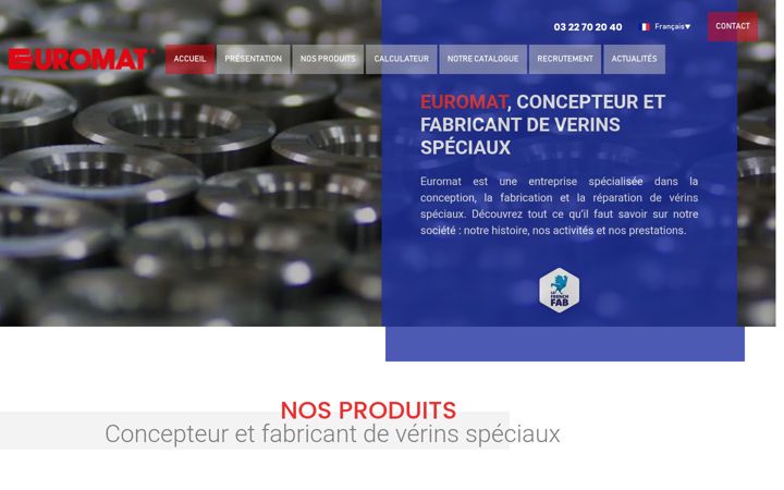 Screenshot of euromat.tm.fr