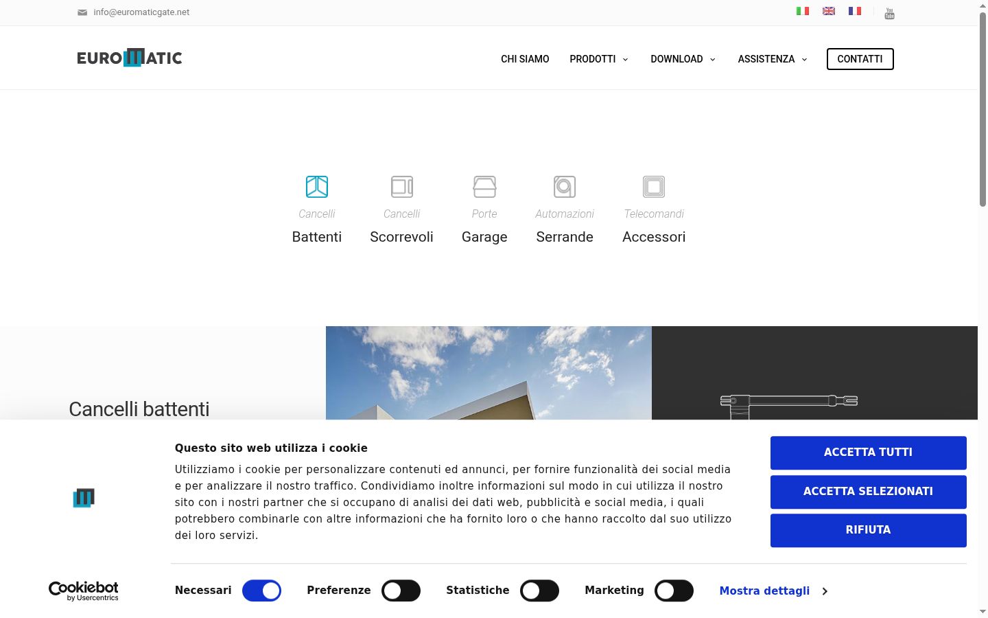 Sutikimo reklamjuostės, rodytos prieš bet kokią sąveiką, ekrano kopija