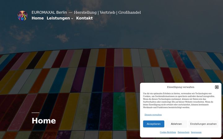 Kuvakaappaus sivustosta euromaxal.de