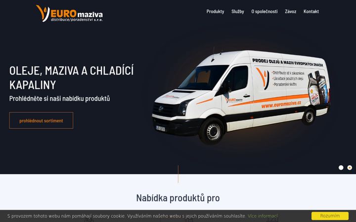 Kuvakaappaus sivustosta euromaziva.cz