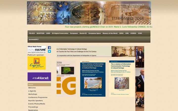 Screenshot of euromed2018.eu