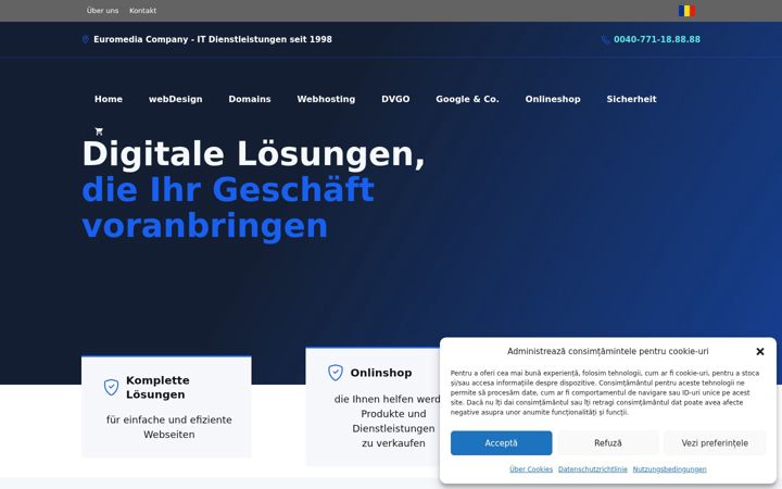 Kuvakaappaus sivustosta euromediainfo.de