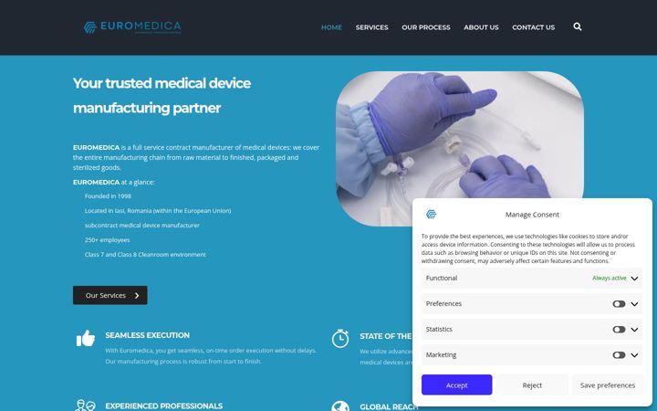 Screenshot of euromedica.eu