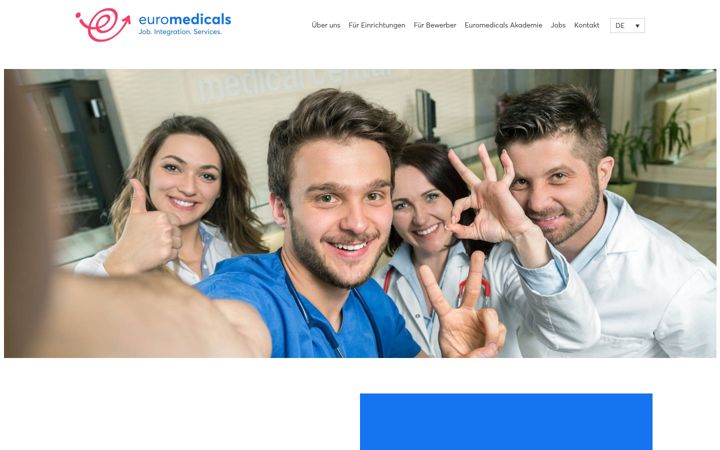 Snímek obrazovky euromedicals.de
