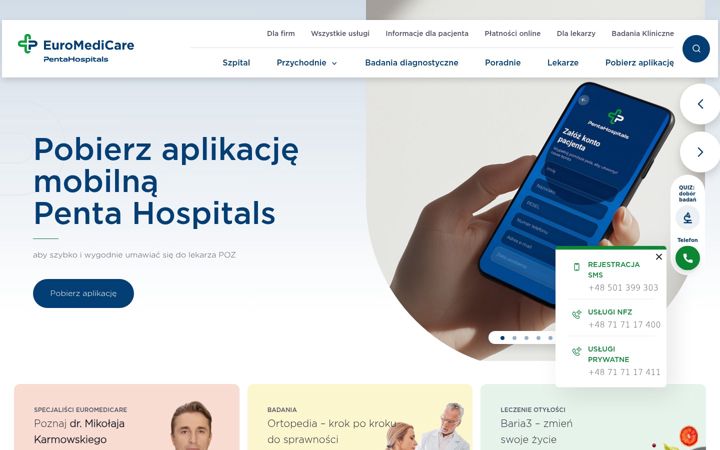 Screenshot of euromedicare.pl
