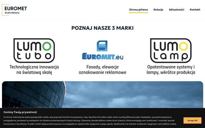 Screenshot of euromet.pl