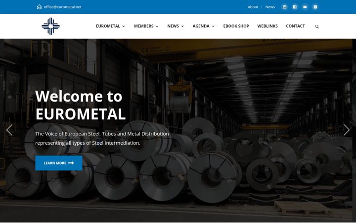 Captura de ecrã de eurometal.net