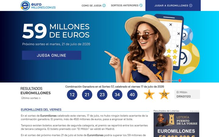 Screenshot of euromillones.com.es