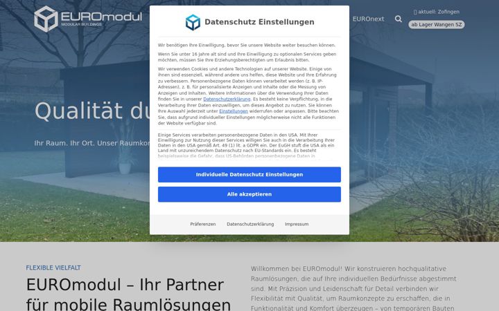 Screenshot ta' euromodul.ch