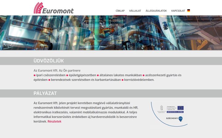 Képernyőkép: euromont.hu