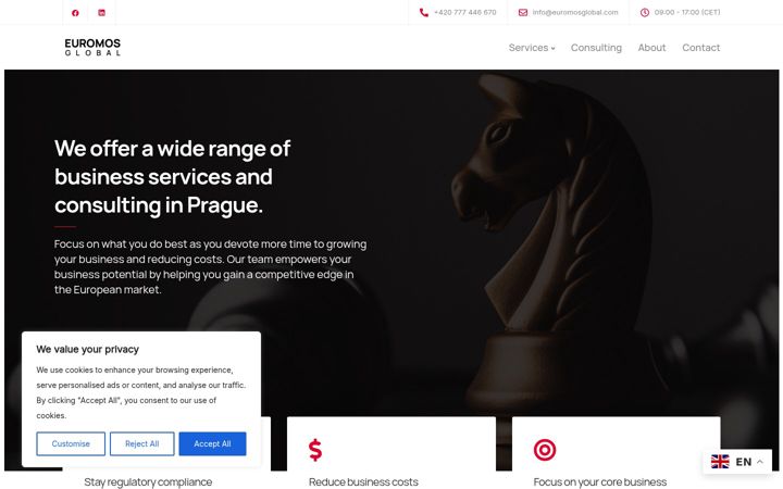 Screenshot of euromosglobal.com