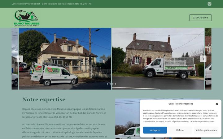 Screenshot of euromousse.com