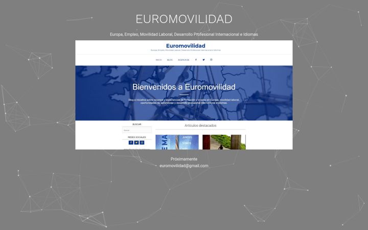 Screenshot of euromovilidad.eu