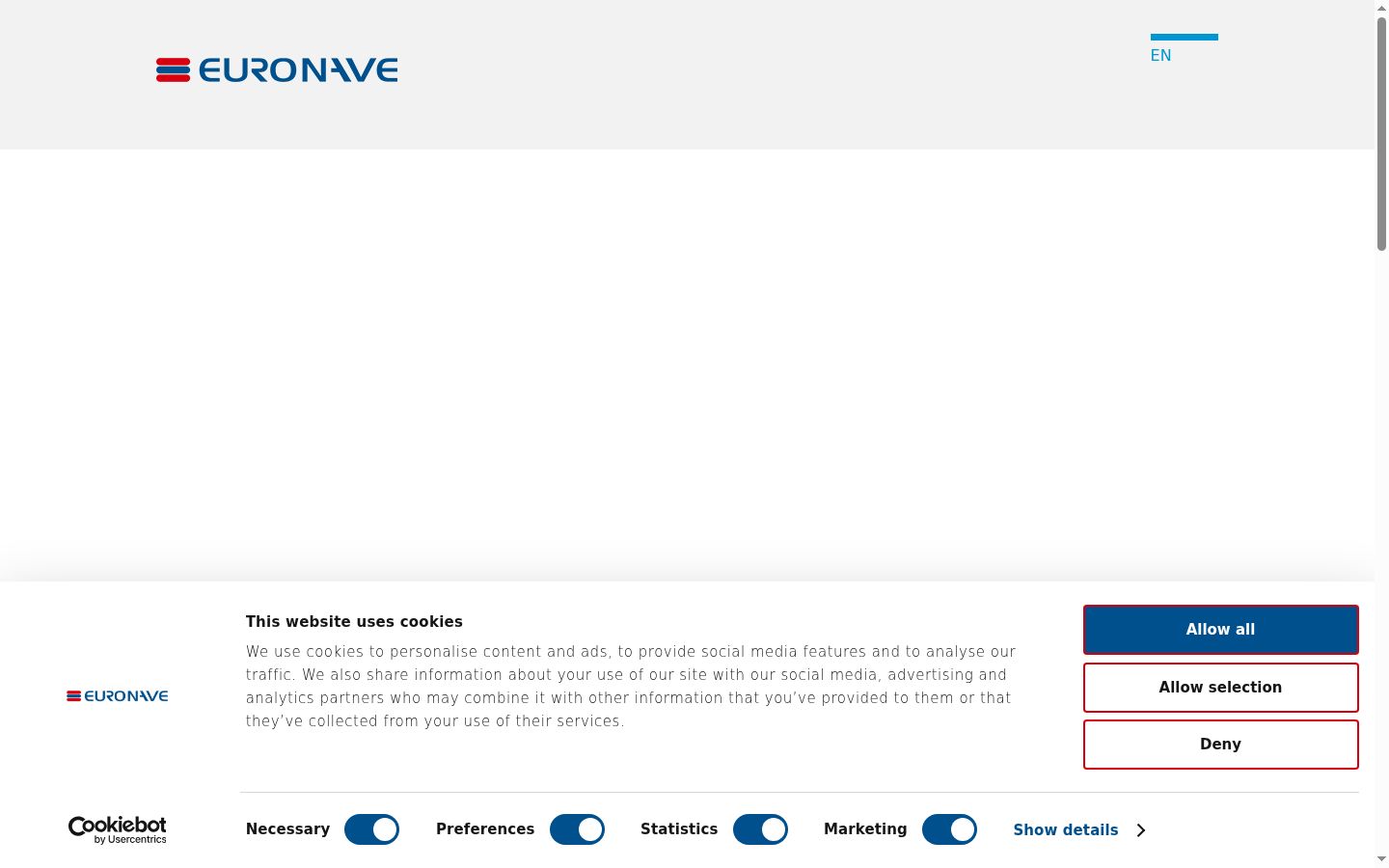 Screenshot des Einwilligungsbanners vor jeglicher Interaktion