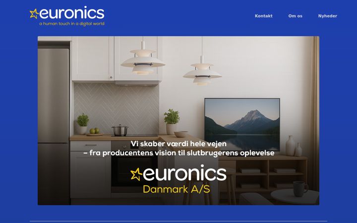 Captura de pantalla de euronics.dk