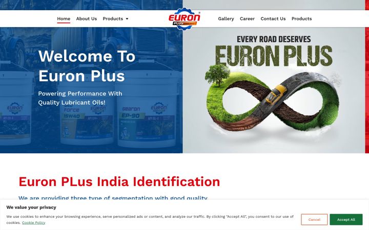 Screenshot of euronplusindia.com
