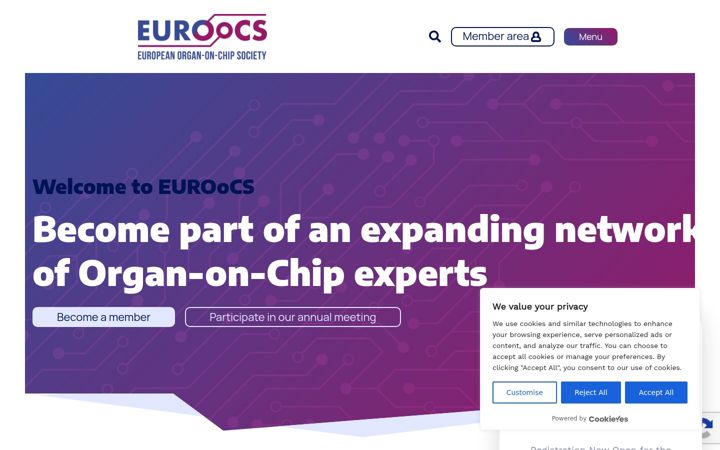 Captură de ecran a euroocs.eu