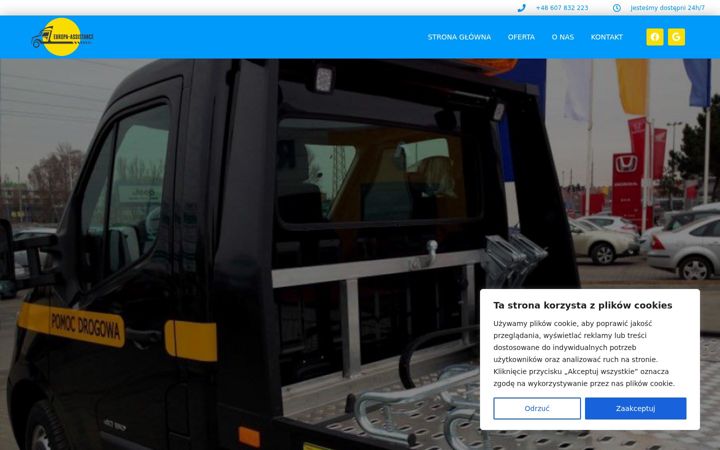 Screenshot stránky europa-assistance.pl