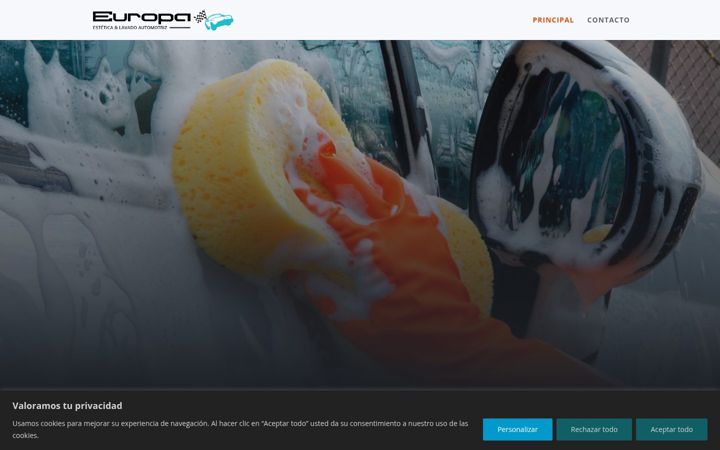 Screenshot of europa-autolavado.com