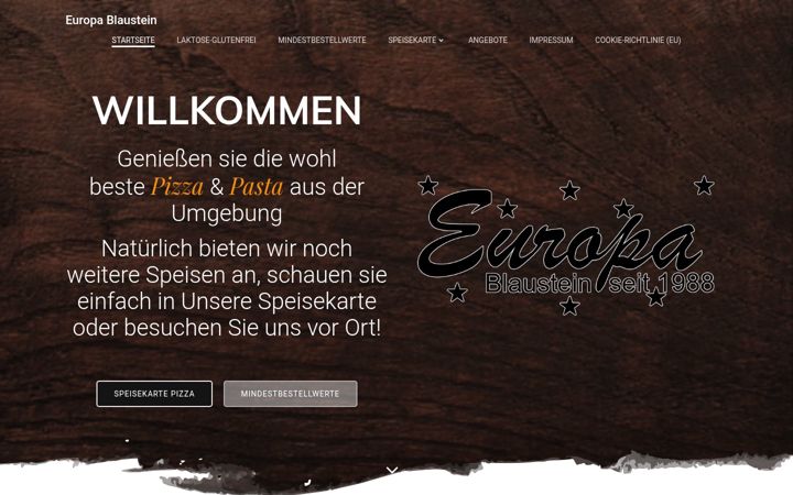 Screenshot of europa-blaustein.de