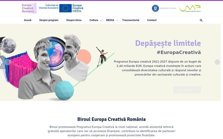 Screenshot of europa-creativa.eu
