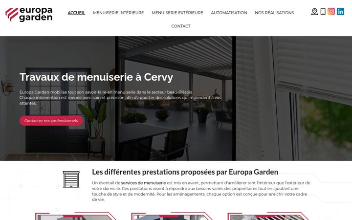 Screenshot of europa-garden.fr