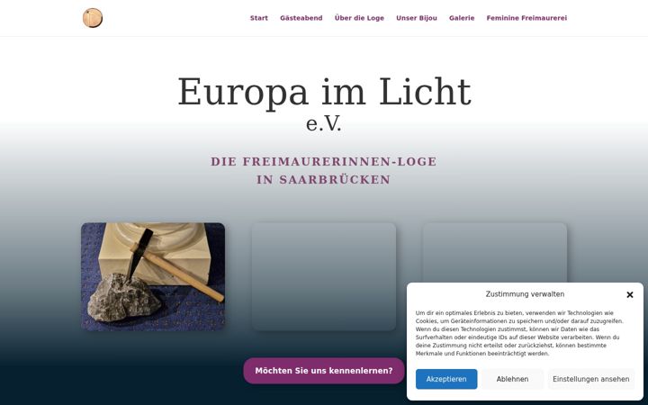 Snímek obrazovky europa-im-licht.de