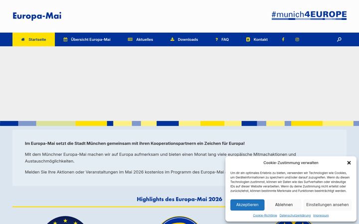 Screenshot of europa-mai.de