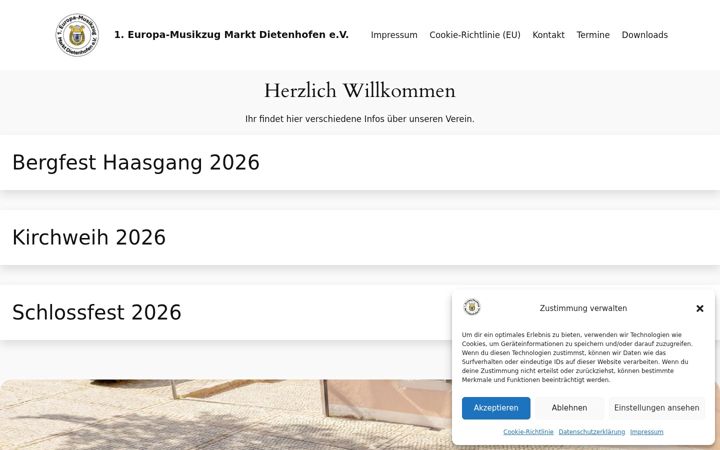 Screenshot of europa-musikzug.de