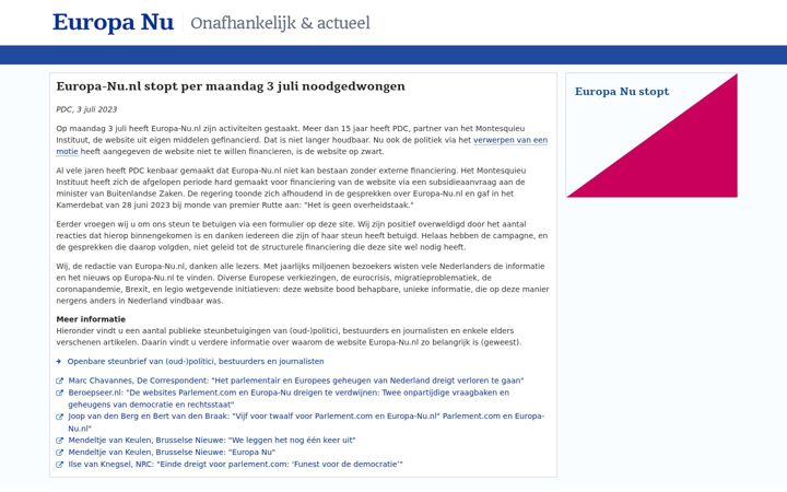 Screenshot of europa-nu.nl
