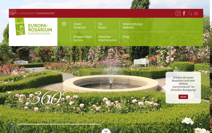 Ekrano kopija europa-rosarium.de