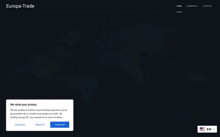 Screenshot of europa-trade.de